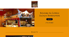 Desktop Screenshot of littlequiaporestaurant.com