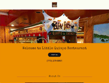Tablet Screenshot of littlequiaporestaurant.com